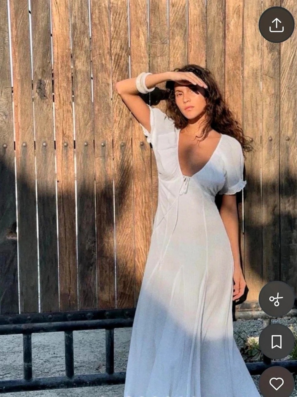 Zara White Maxi Dress